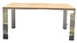 Wooden/Chrome Dining Table F25662