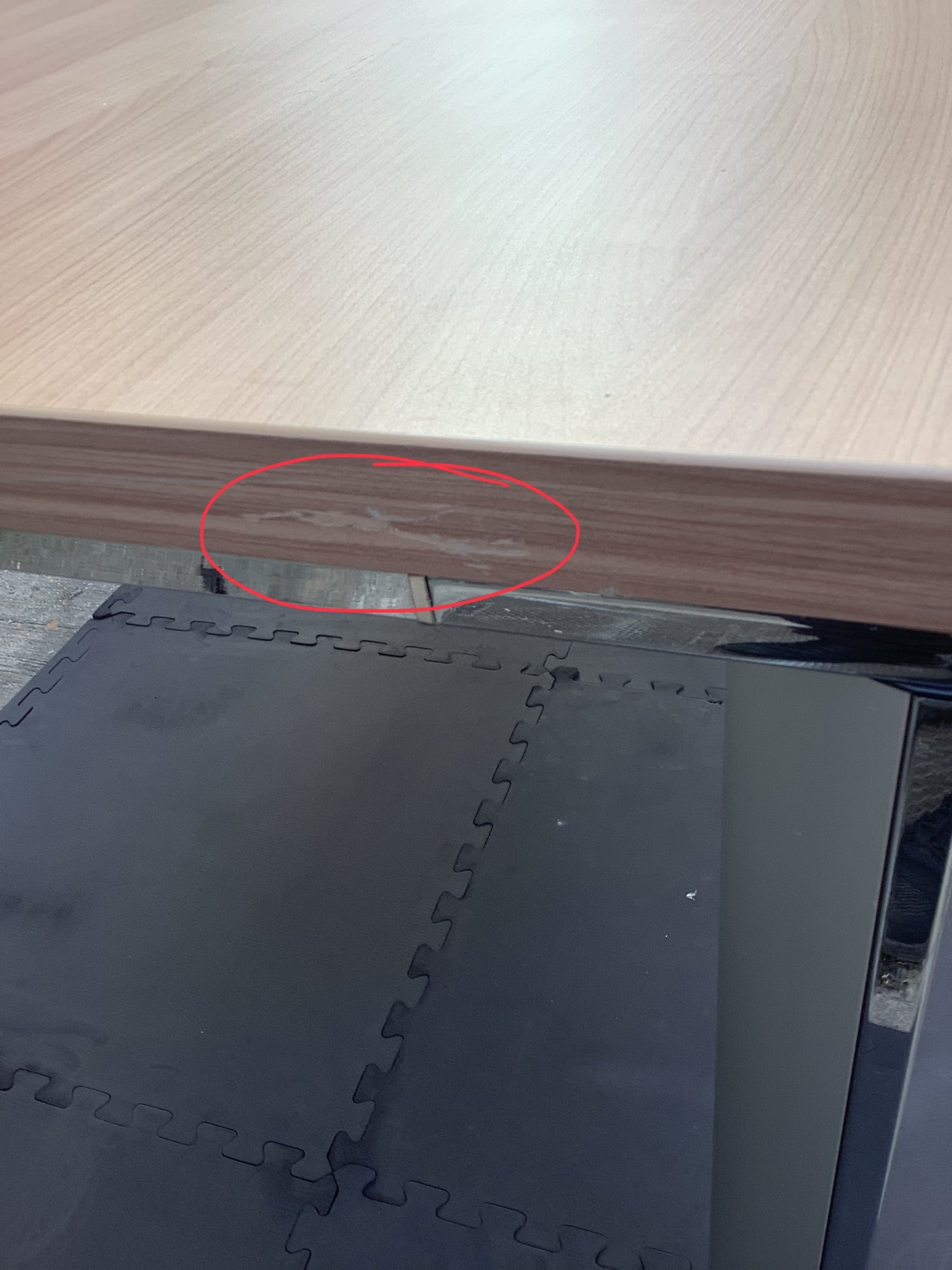 Wooden/Chrome Dining Table F25662
