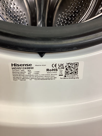 Hisense 12kg / 8kg Washer Dryer WD5S1245BW L50311