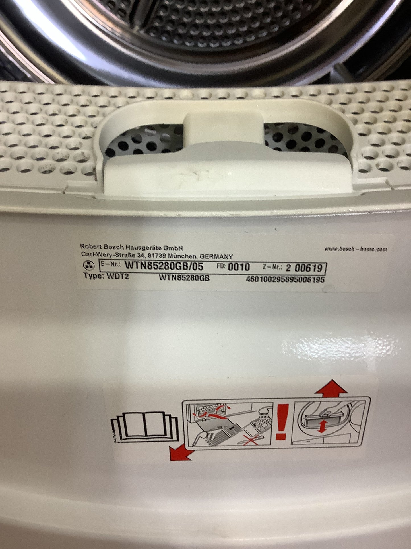 Bosch 8kg Tumble Dryer WTN85280GB L50274