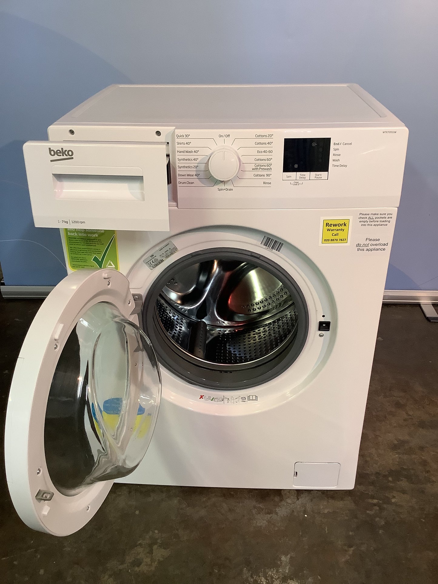 Beko Washing Machine WTK72011W L47719