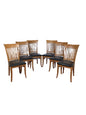 6 x Filippo Sibau & Co High Back Dining Chairs F27292.