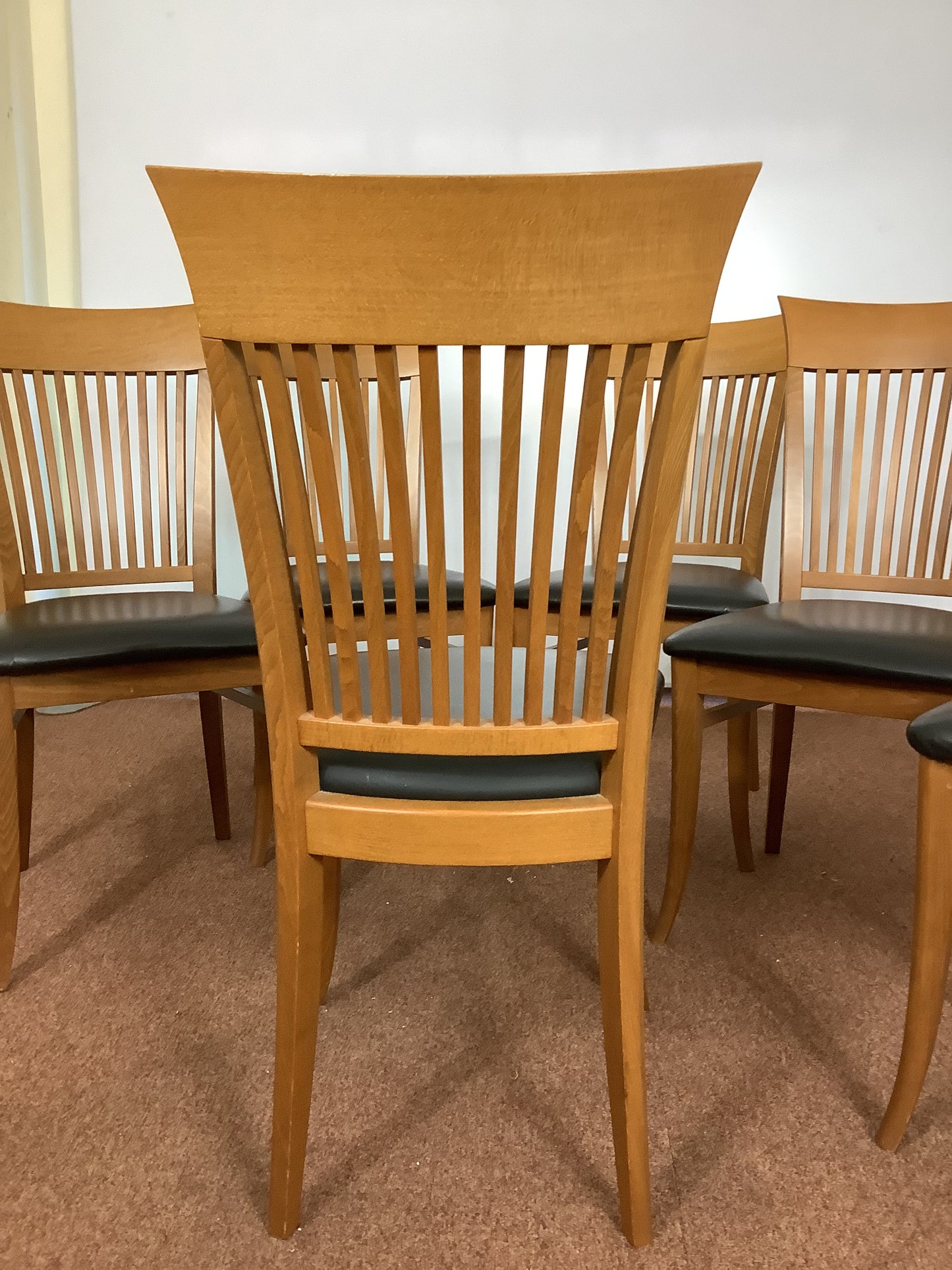 6 x Filippo Sibau & Co High Back Dining Chairs F27292.