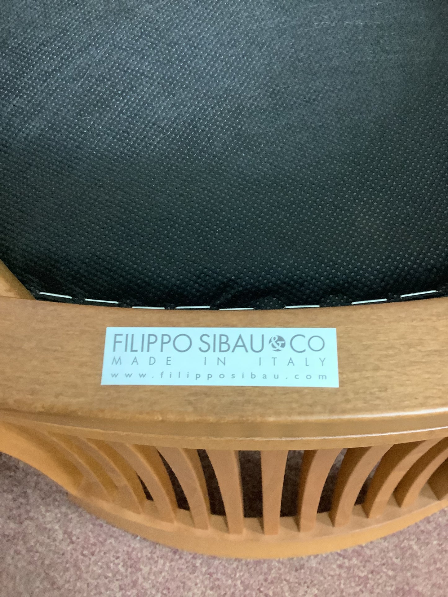 6 x Filippo Sibau & Co High Back Dining Chairs F27292.