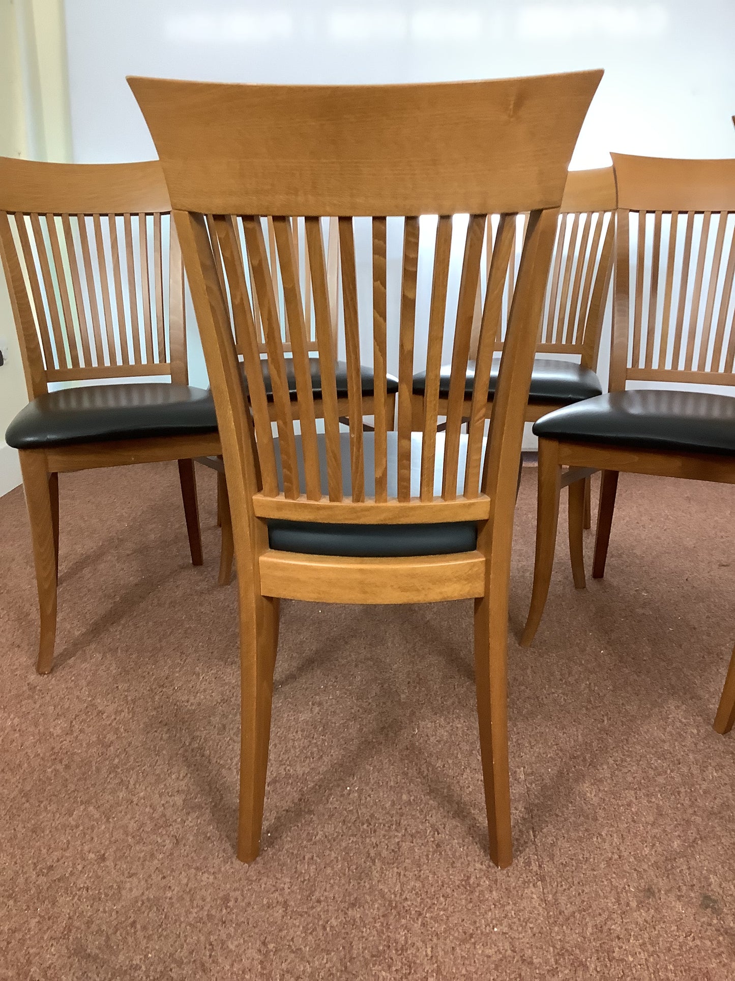 6 x Filippo Sibau & Co High Back Dining Chairs F27292.