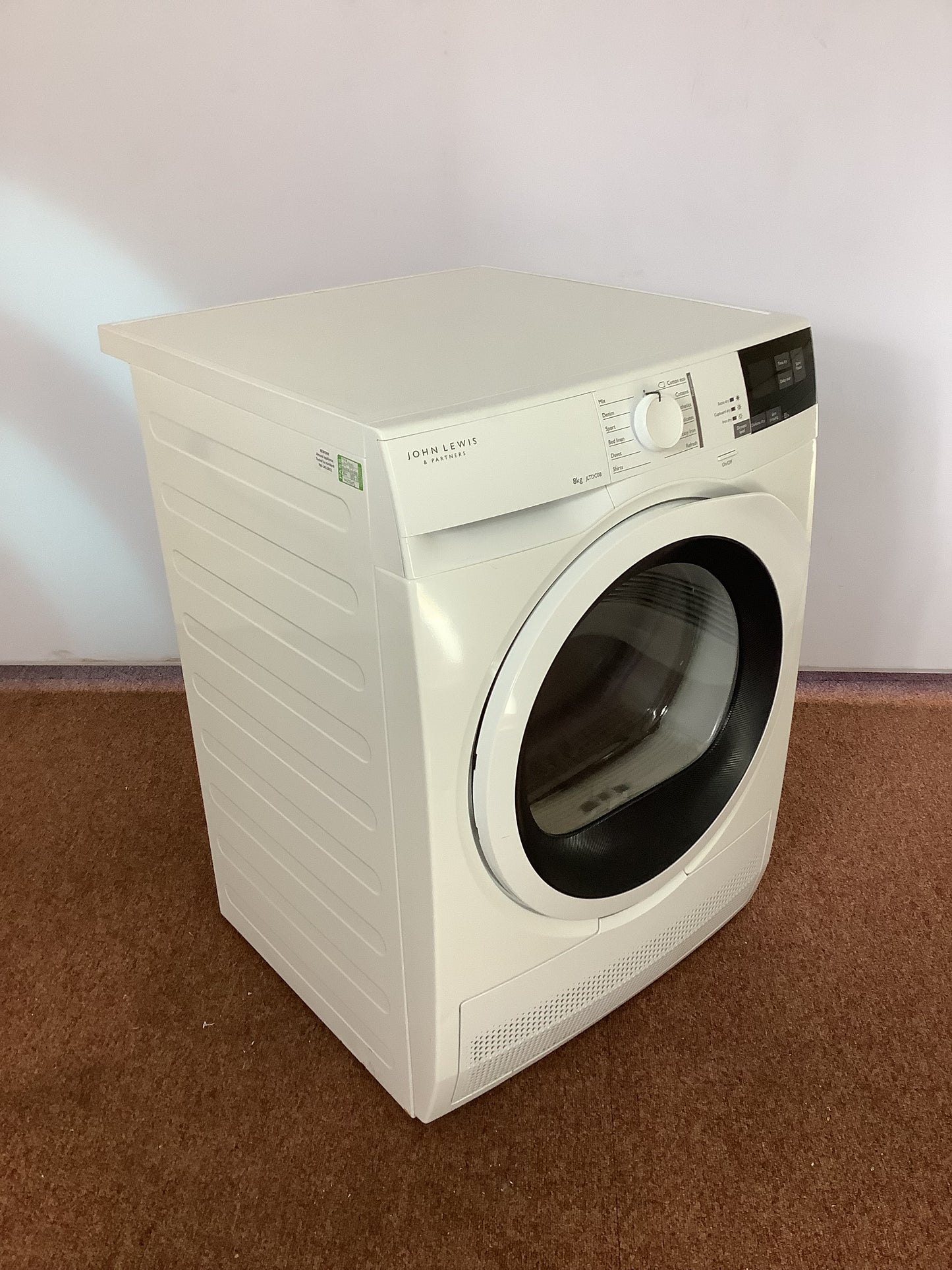 John Lewis 8kg Tumble Dryer JLTDCO8 L51401