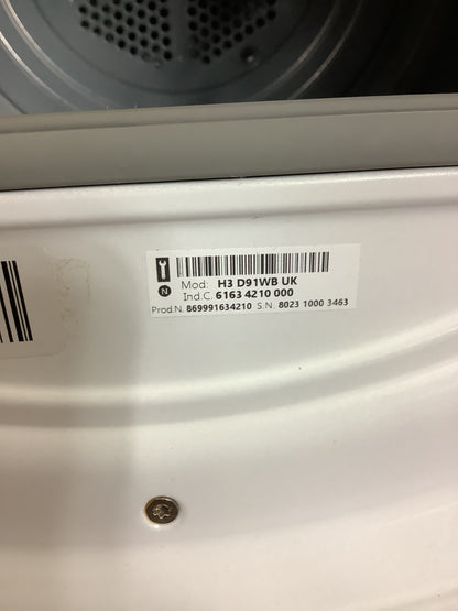 Hotpoint 9kg Condenser Tumble Dryer H3D91WBUK L51511
