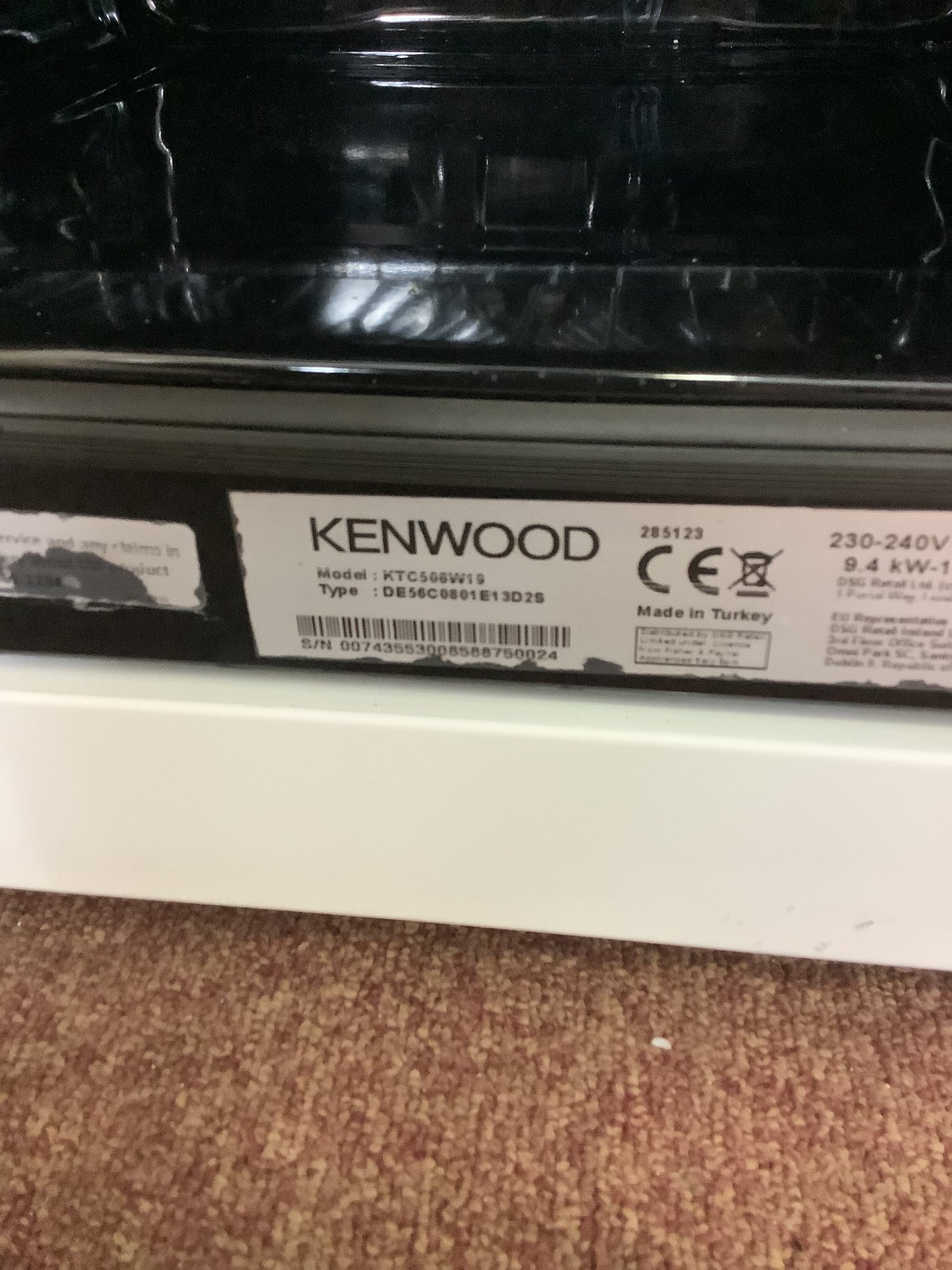 Kenwood 50cm Oven & Grill Cooker KTC506W19 L52654