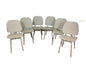 6 x Grey Scandinavian Shell Dining Chairs F27454