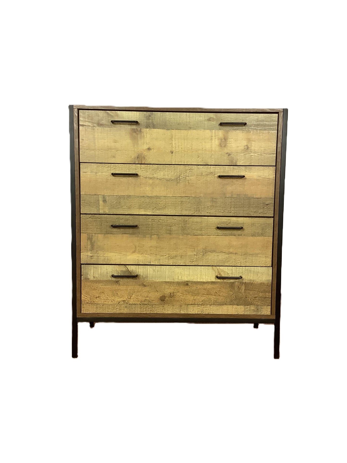 TAD/Stretton Industrial Rustic Oak Effect 4 Draw Chest of Drawers F27457