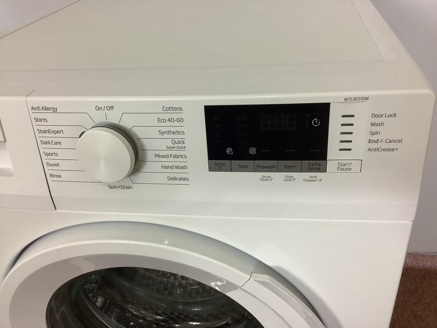 Beko 9kg Washing Machine WTL9215W L52403