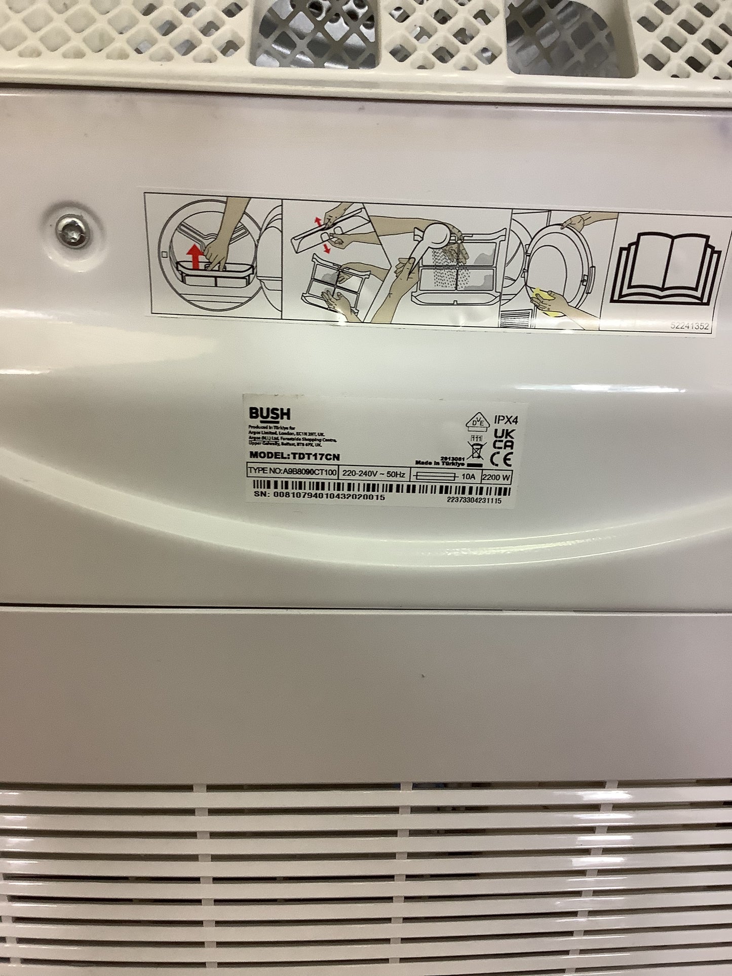 Bush 7kg Tumble Dryer TDT17CN L52406