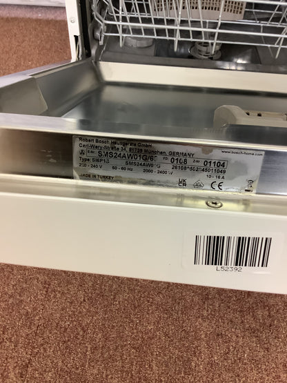 Bosch Dishwasher SMS24AW01GB L52392