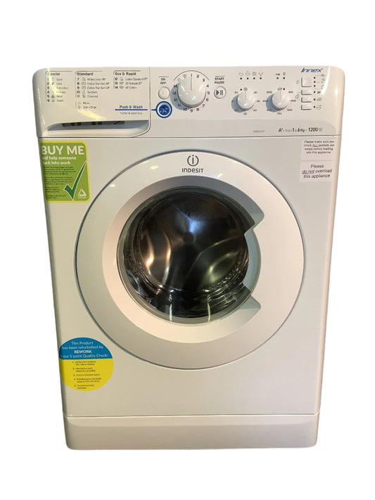 Indesit 6kg Washing Machine XWSC61251 L48588