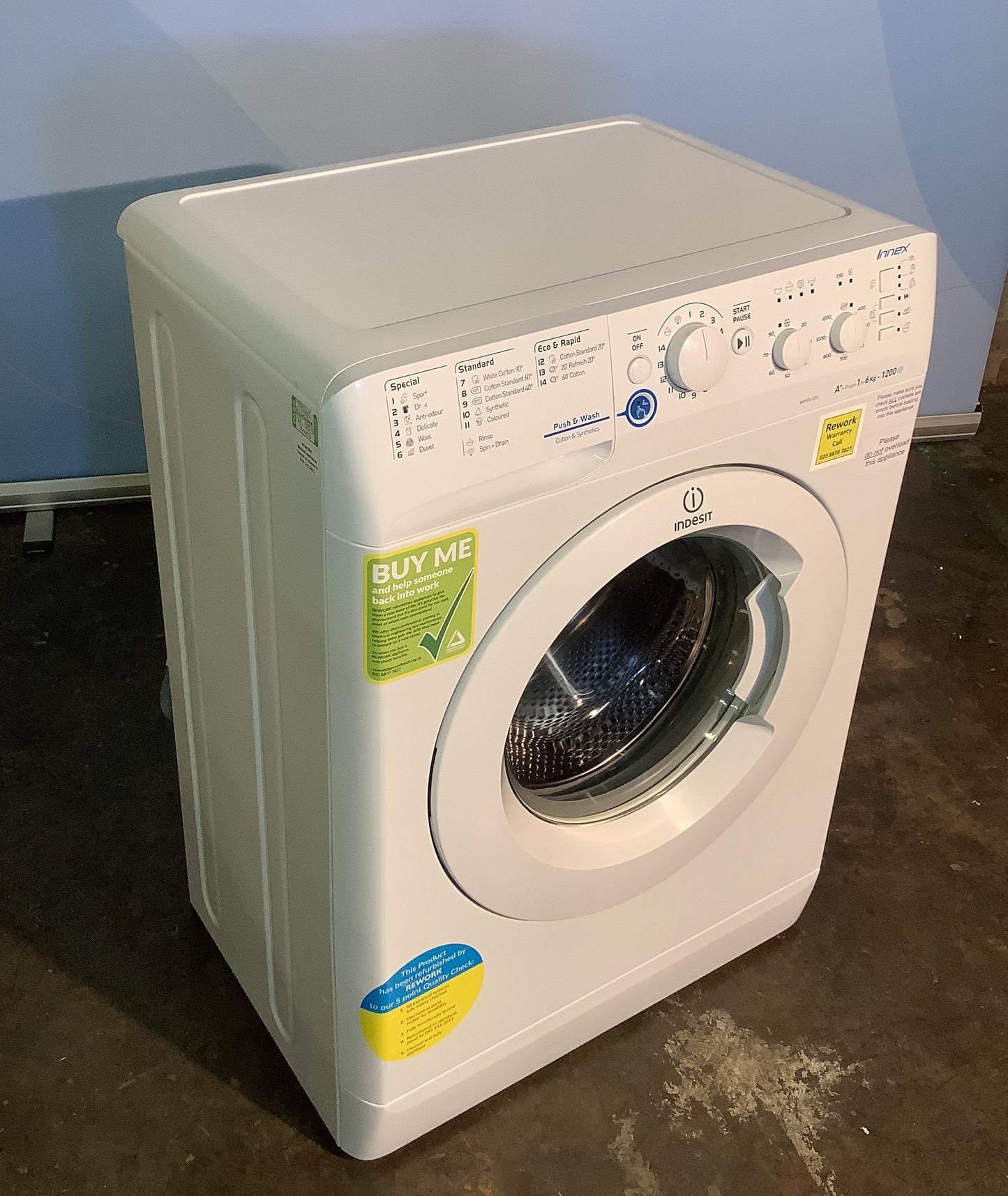 Indesit 6kg Washing Machine XWSC61251 L48543