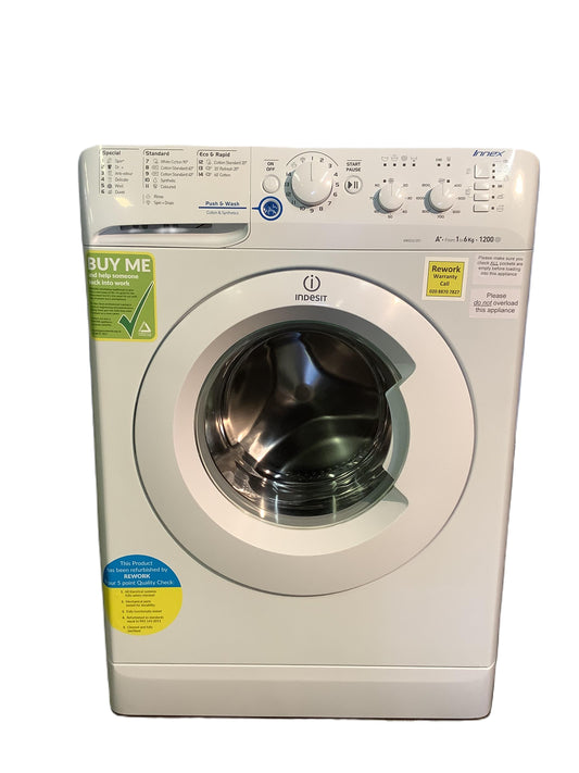 Indesit 6kg Washing Machine XWSC61251 L48543